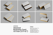 Stacked Business Card Mockup Set, a Mockup by Remnand Studio (Thumbnail 2 of 9)