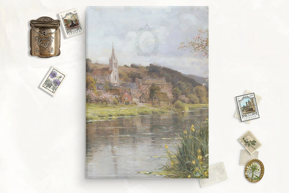 River Chapel Vellum Overlay, an Invitation Template by SilverJoyAtelier (Photo 2 of 2)