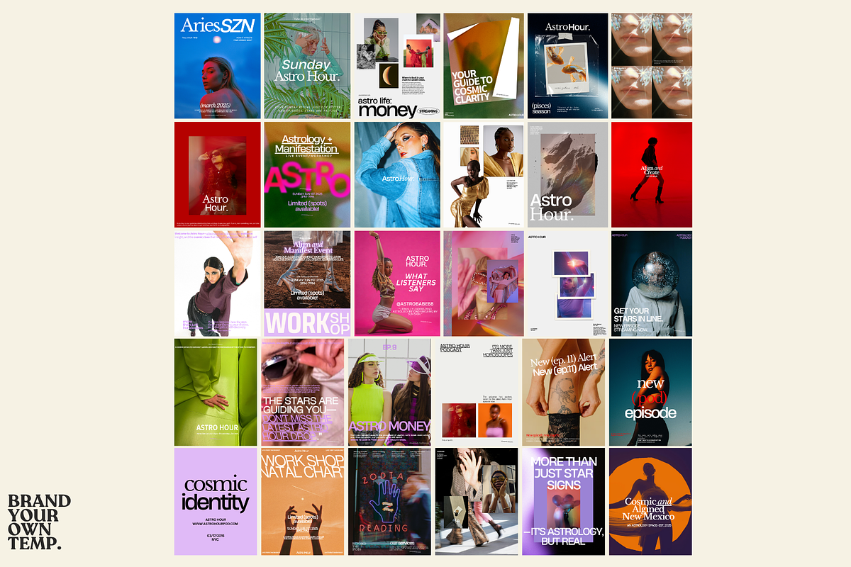 Astrology Podcast Canva Editorial, a Templates & Theme by BYOTstudios (Photo 8 of 11)