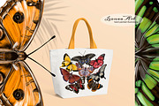 Butterflies Clipart Set, an Animal Illustration by Leonaa art (Thumbnail 4 of 12)