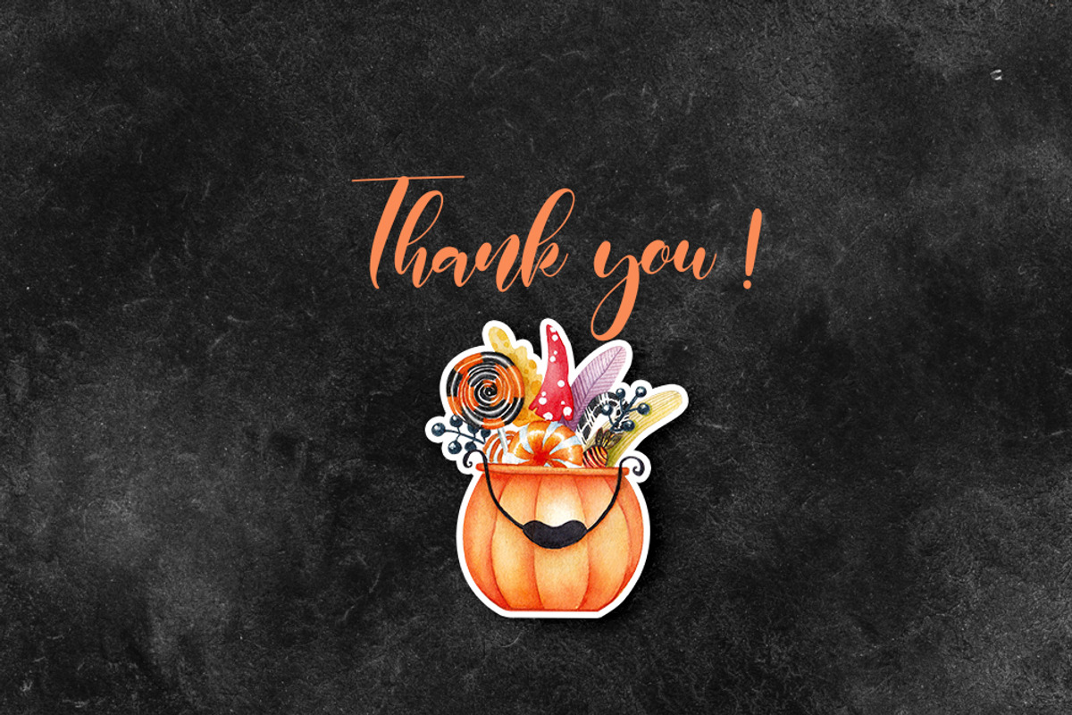 Watercolor halloween clipart., a Background Graphic by NinaBrai (Photo 6 of 6)