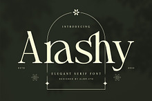 Arashy – Elegant Serif Font