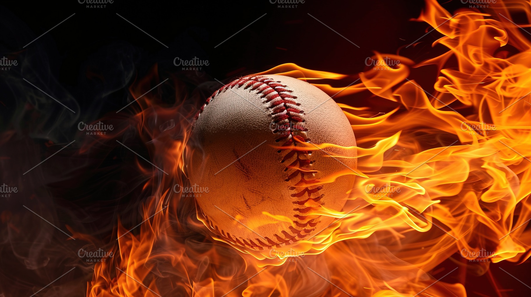 Baseball on Fire, a Sports & Recreation Photo by Ales Munt
