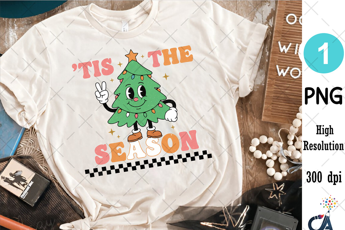 Tis The Season Christmas Tree PNG, an Illustration by Creative Art (Photo 2 of 6)