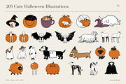 203 Cute Halloween Illustrations, a Seasonal Illustration by designvectx (Thumbnail 7 of 11)