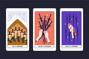 Suit of Swords tarot cards set, an Illustration by Good Studio (Thumbnail 5 of 6)