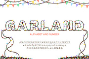 Christmas Garland Alphabet, a Graphic by Pro_Vector (Thumbnail 1 of 3)