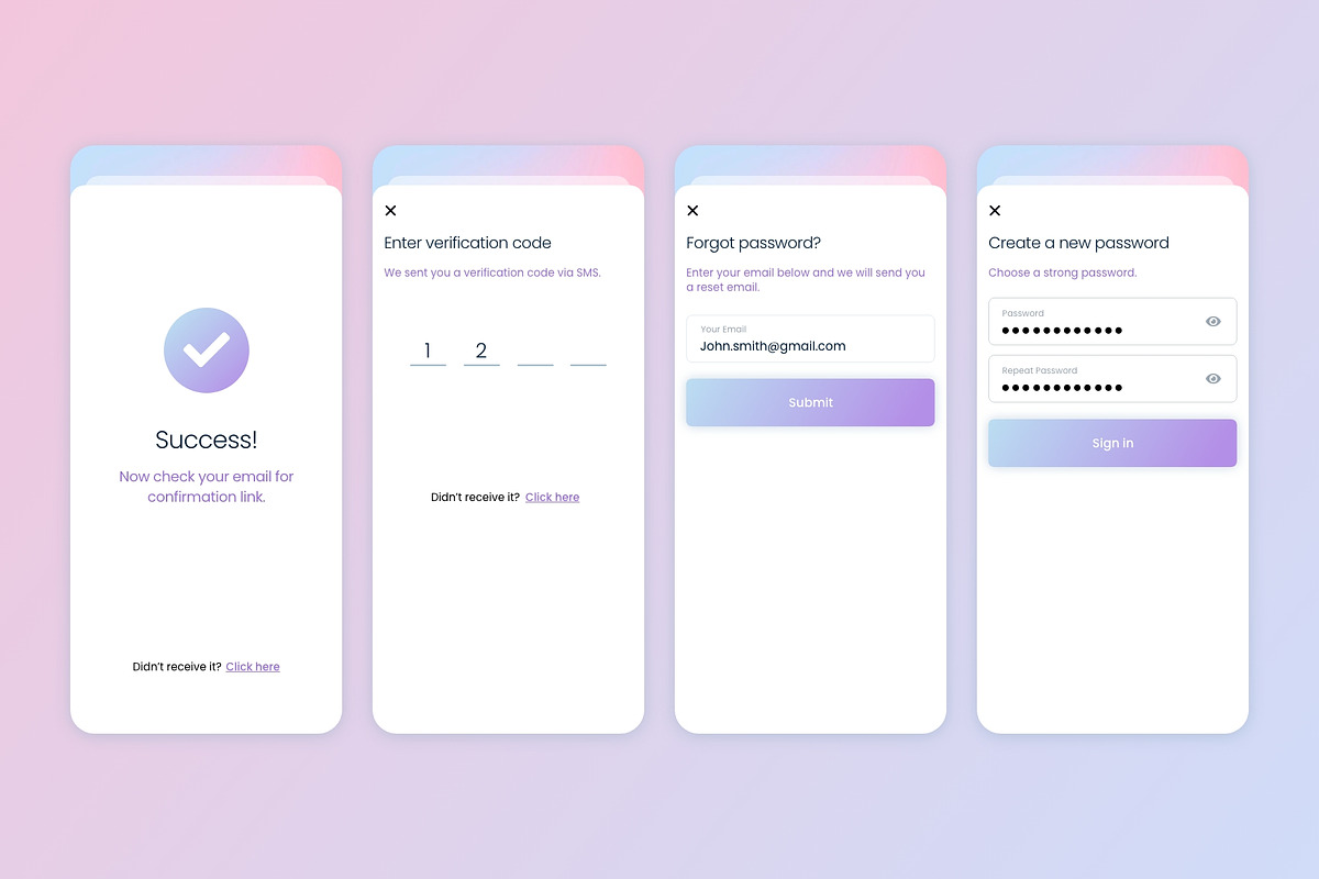 Shop eCommerce mobile app XD template
