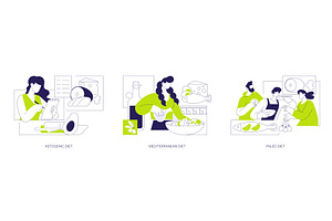 Nutrition and dieting isolated, a Person Illustration by Visual Generation