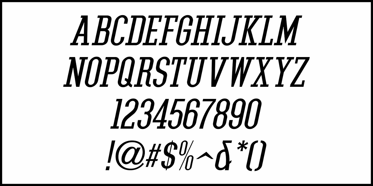 Feature Film JNL, a Slab Serif Font by Jeff Levine Fonts (Photo 5 of 5)