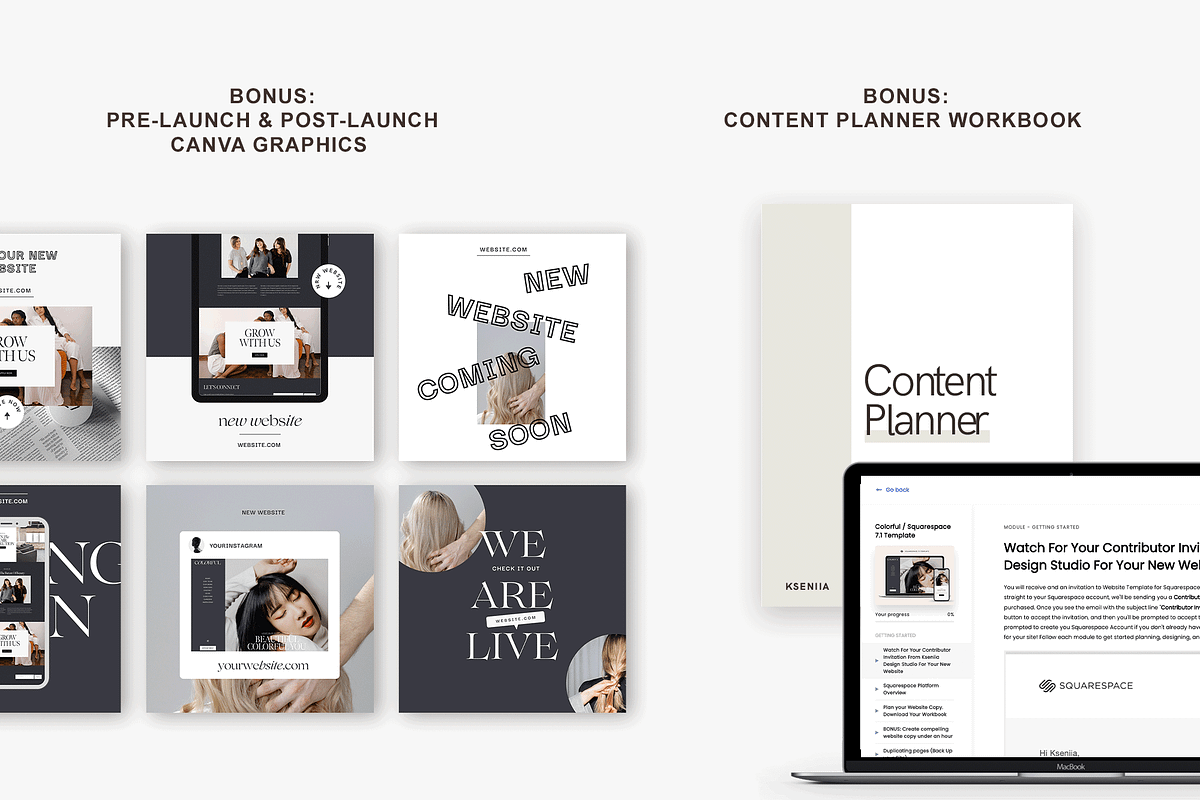 Squarespace 7.1 Template: Salon, a Websites & App Template by Kseniia_Design (Photo 3 of 10)