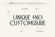 Kumquat Ligature Sans, a Sans Serif Font by Rachel Kick (Thumbnail 8 of 14)