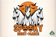 Halloween Spooky Ghost Horse Png, an Illustration by Craft Nest (Thumbnail 1 of 6)