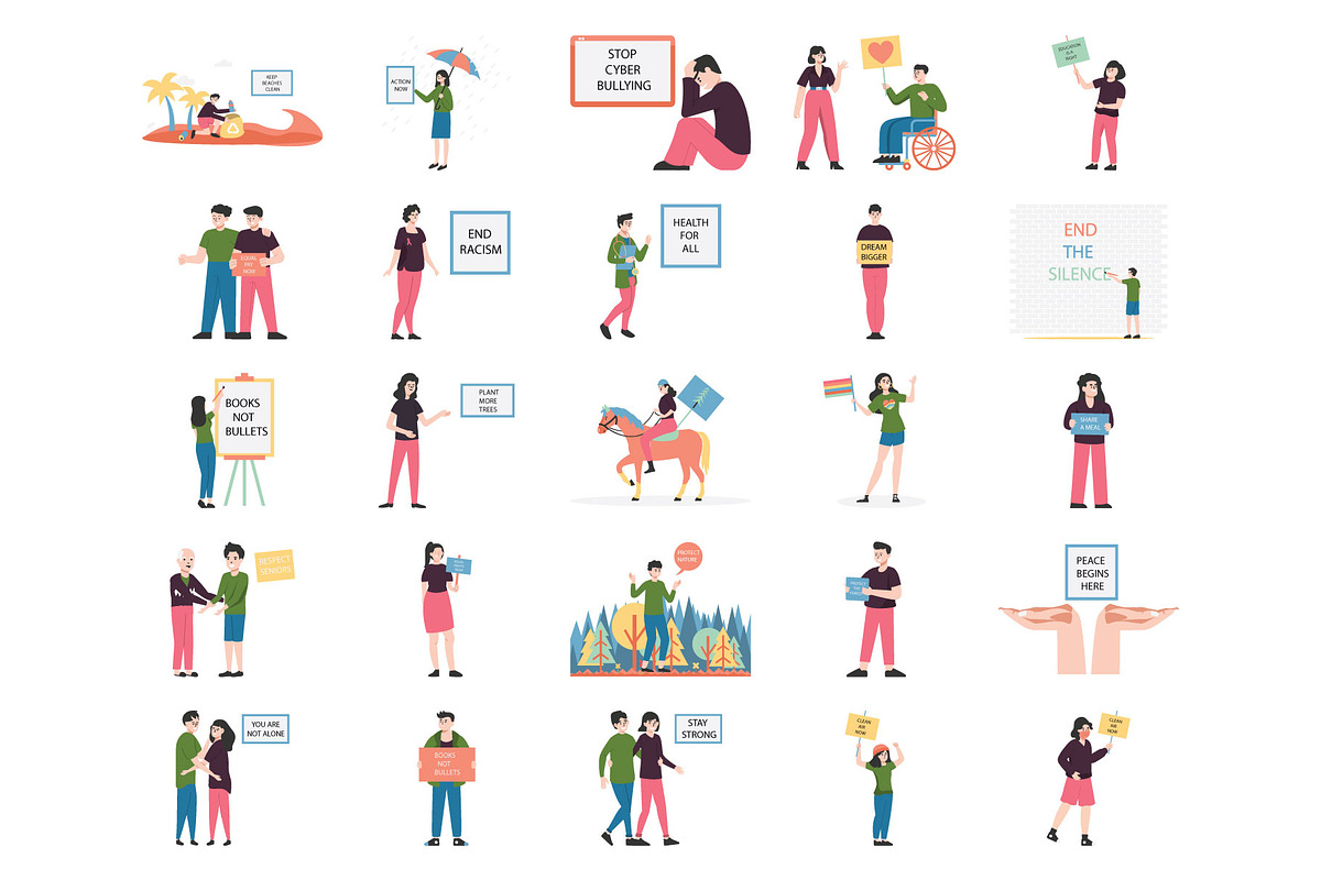 Awareness Illustration Pack, an Illustration by Vector Portal (Photo 3 of 5)