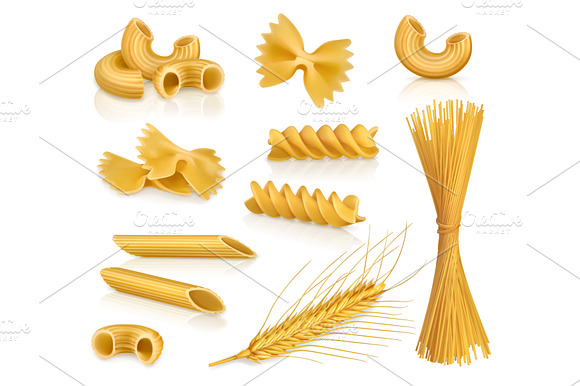 Pasta Wheat Oat Spaghetti Vector