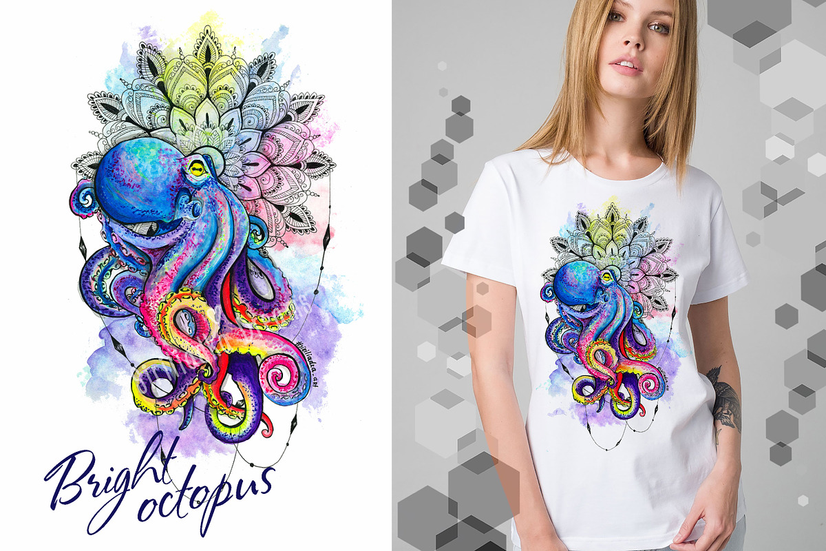 Set of bright watercolor animals, an Animal Illustration by Siriliadka Dreams (Photo 2 of 11)