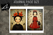 Whimsical Ladybug Girl, Collage Page, a Person Illustration by Digital Art Mahdiseño (Thumbnail 7 of 9)