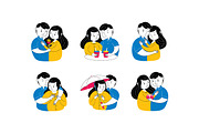 Couple Valentine's Day Icon Set, an Icon by MEDZ (Thumbnail 2 of 5)