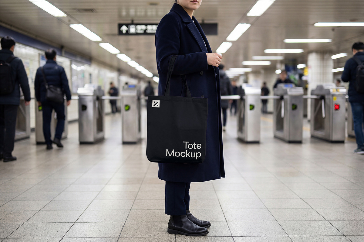 Totebag Mockup DV-AP003, an Apparel Mockup by Divided.co (Photo 2 of 2)
