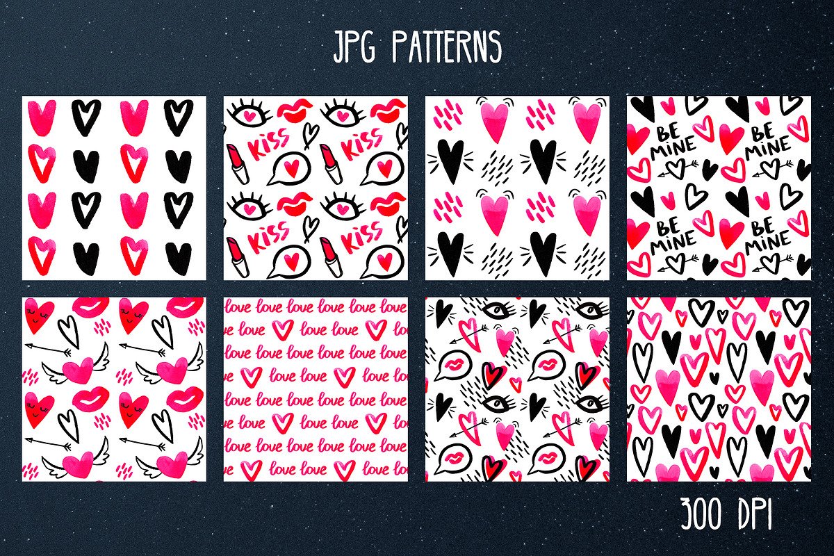 Doodle Hearts set, a Decorative Illustration by Ekaterina Goncharova (Photo 7 of 10)