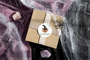 Halloween Card Mockup Round Tag fall, an Advertising Mockup by PawMockups (Thumbnail 5 of 10)