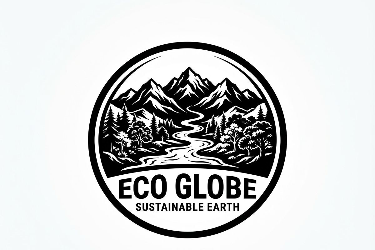 60 Eco Globe Landscape Silhouette, a Technology Illustration by Amazin_art (Photo 5 of 29)