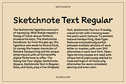 Sketchnote, a Handwritten Font by Delve Fonts (Thumbnail 4 of 7)