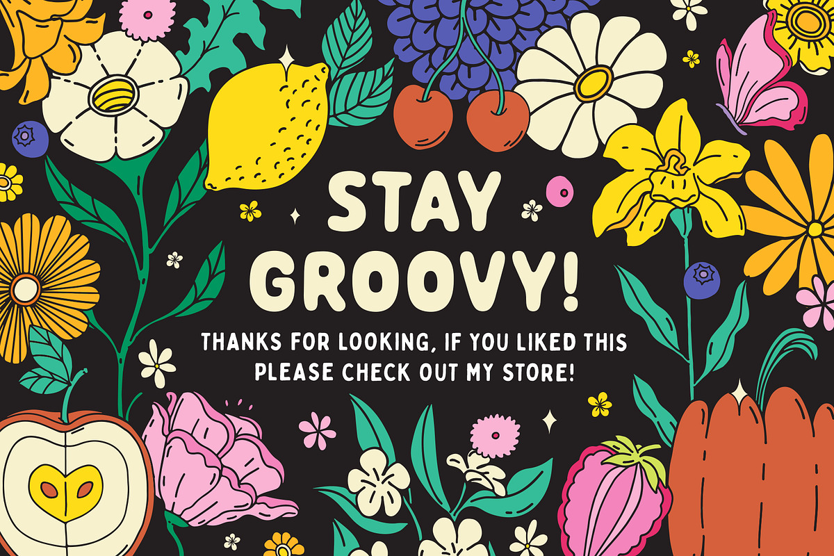 Groovy Garden Graphic Collection, a Pattern Graphic by rouxsupplyco (Photo 10 of 10)
