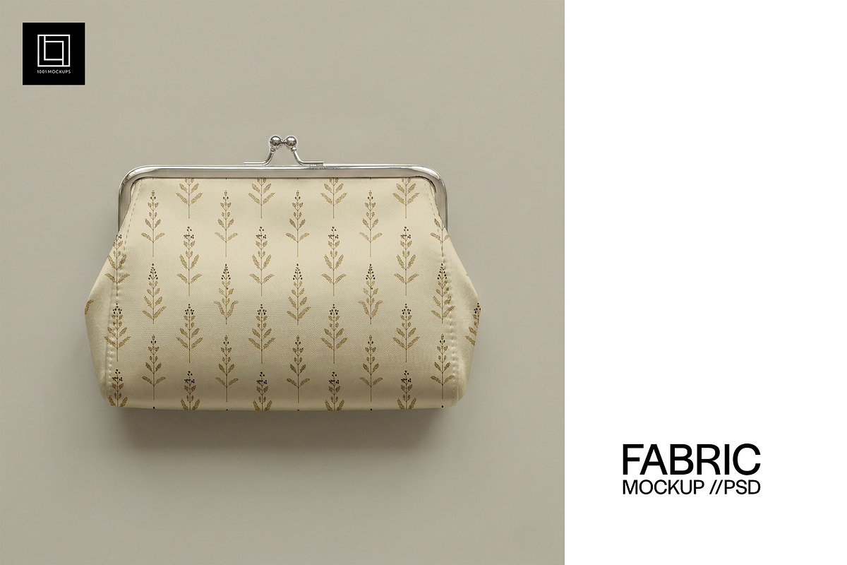 Satin Kiss Lock Purse Mockup PSD, a Household Mockup by 1001 mockups (Photo 1 of 10)