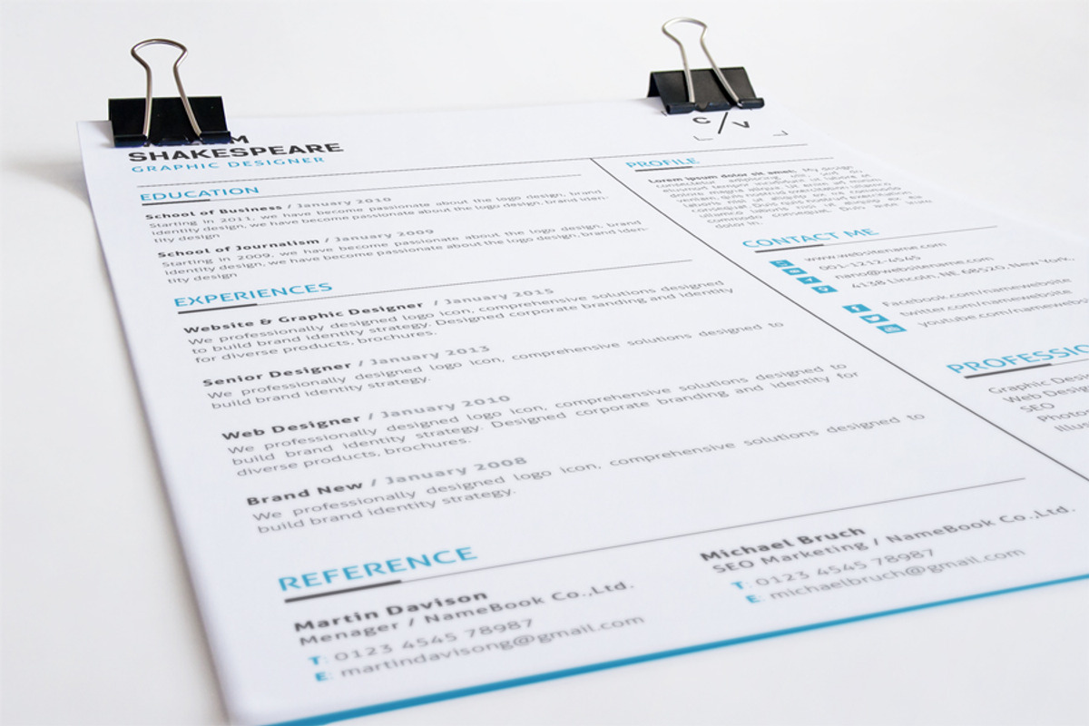Resume Template, a Resume Template by resumetemplathttps://d3es (Photo 2 of 7)