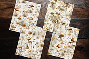 Neutral Mushroom Botanical Scrapbook, a Background Graphic by V Design Creator (Thumbnail 8 of 11)