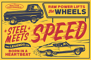 Hotrod Retropack Retro Font Pack, a Sans Serif Font by Letterhend Studio (Thumbnail 5 of 10)