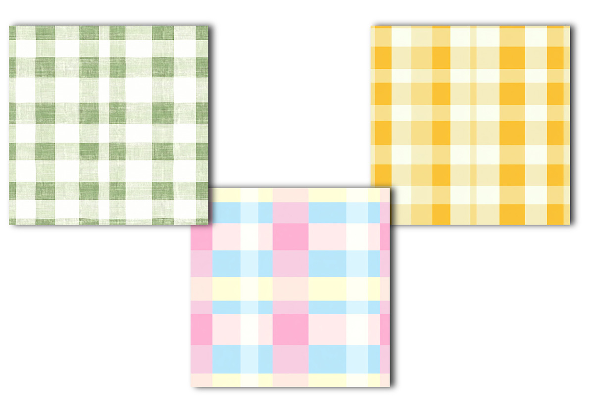 Pastel Spring Plaid Seamless Pattern, an Illustration by OK Design (Photo 2 of 4)