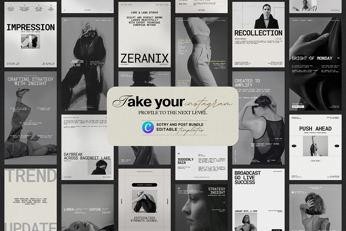 Marketing Post & Story Canva Kit, a Social Media Template by Pixel Grid (Photo 5 of 8)