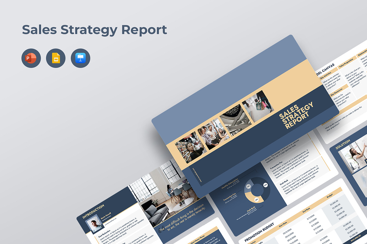 Sales Strategy Presentation Template, a Presentation Template by JetzTemplates (Photo 1 of 4)