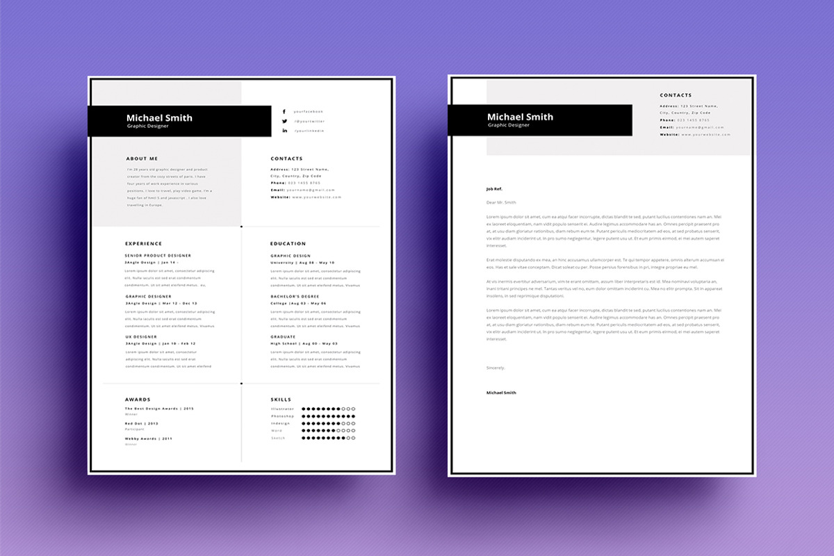 Resume / CV - Smith, a Resume Template by 3Angle (Photo 3 of 4)