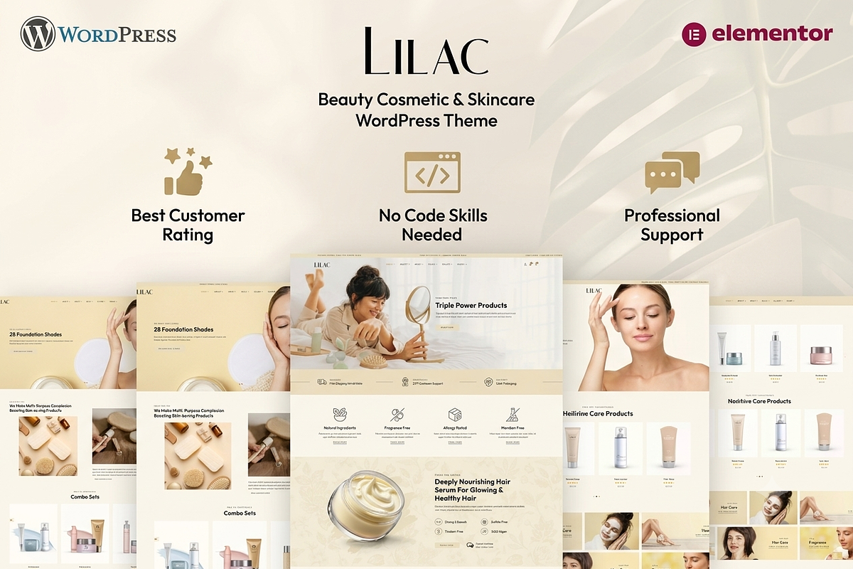 Lilac Cosmetics Shop WordPress Theme, a WordPress Template by ThemesRain (Photo 1 of 3)