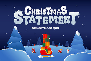 Christmas Statement – Bubble Font