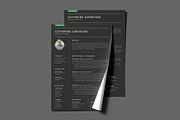 Black Modern Resume Template / CV, a Resume Template by PixelStudio (Thumbnail 3 of 6)
