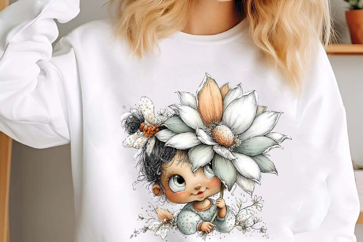 Whimsical Pastel Spring Fairies Clip, an Illustration by designcity5 (Photo 4 of 5)
