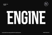 Engine font, a Sans Serif Font by Ryan Rivaldo Vierra (Thumbnail 1 of 8)