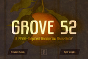 Grove 52 - Retro Agriculture Font, a Sans Serif Font by Parker Creative (Thumbnail 1 of 10)