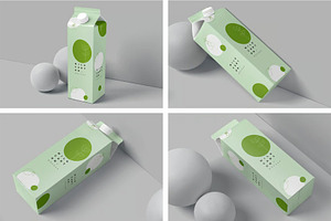 Litre Milk Carton Mockups, a Packaging Mockup by megostudi0