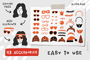 Cute people faces collection, a Graphic by Murvin (Thumbnail 7 of 11)