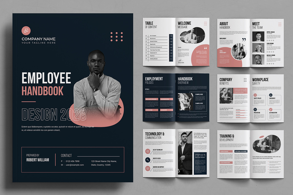 Employee Handbook Brochure Layout