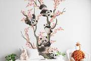 Panda clipart, PNG Amimals, an Animal Illustration by MitrushovaArt (Thumbnail 4 of 8)
