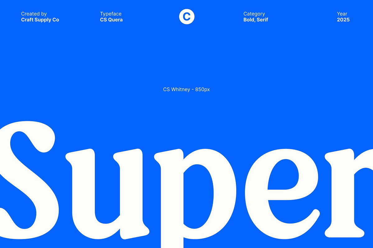 CS Quera – Bold Serif Font, a Serif Font by Craft Supply Co. (Photo 4 of 8)
