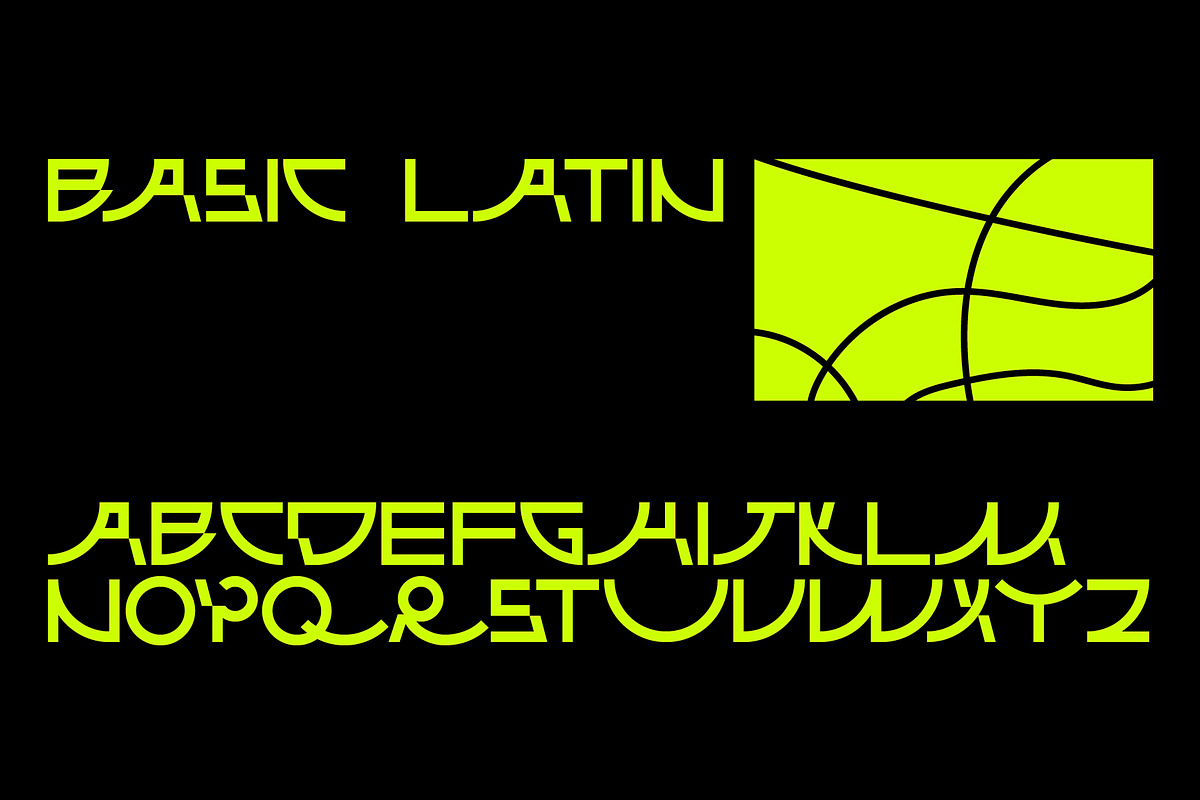 SK Fushimi — Experimental Tech Font, a Font by Shriftovik Type Foundry (Photo 4 of 9)