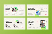 Green Agency Service Google Slide, a Presentation Template by Aiyari Graphic (Thumbnail 5 of 5)
