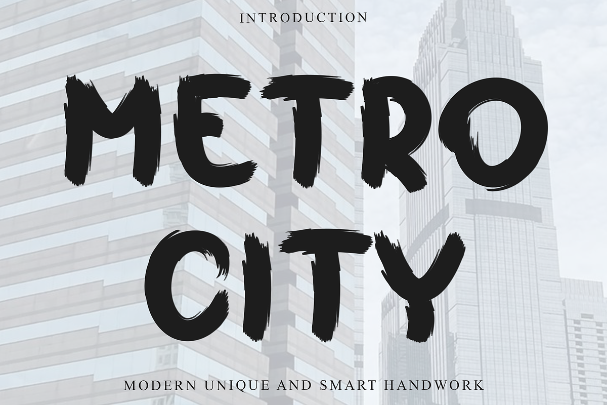 Metro City, a Script Font by InermediaSTUDIO (Photo 1 of 8)